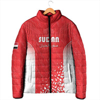 Custom Sudan Football Padded Jacket Come On Falcons of Jediane - Wonder Print Shop