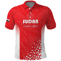 Custom Sudan Football Polo Shirt Come On Falcons of Jediane - Wonder Print Shop