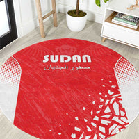 Sudan Football Round Carpet Come On Falcons of Jediane - Wonder Print Shop