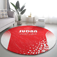 Sudan Football Round Carpet Come On Falcons of Jediane - Wonder Print Shop