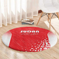 Sudan Football Round Carpet Come On Falcons of Jediane - Wonder Print Shop
