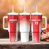 Custom Sudan Football Tumbler With Handle Come On Falcons of Jediane - Wonder Print Shop