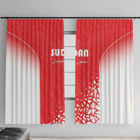 Sudan Football Window Curtain Come On Falcons of Jediane - Wonder Print Shop