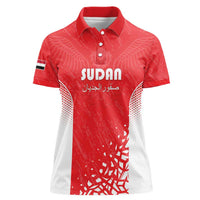 Custom Sudan Football Women Polo Shirt Come On Falcons of Jediane - Wonder Print Shop