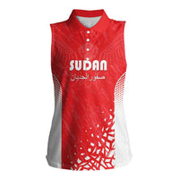 Custom Sudan Football Women Sleeveless Polo Shirt Come On Falcons of Jediane - Wonder Print Shop