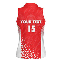 Custom Sudan Football Women Sleeveless Polo Shirt Come On Falcons of Jediane - Wonder Print Shop