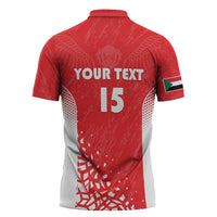 Custom Sudan Football Zipper Polo Shirt Come On Falcons of Jediane - Wonder Print Shop