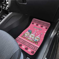 Personalised Germany Christmas Car Mats Cute Pink Gnome Frohe Weihnachten - Wonder Print Shop