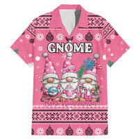 Personalised Germany Christmas Family Matching Mermaid Dress and Hawaiian Shirt Cute Pink Gnome Frohe Weihnachten - Wonder Print Shop