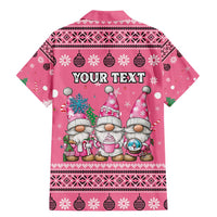 Personalised Germany Christmas Family Matching Mermaid Dress and Hawaiian Shirt Cute Pink Gnome Frohe Weihnachten - Wonder Print Shop