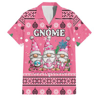 Personalised Germany Christmas Family Matching Puletasi and Hawaiian Shirt Cute Pink Gnome Frohe Weihnachten - Wonder Print Shop