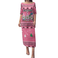 Personalised Germany Christmas Family Matching Puletasi and Hawaiian Shirt Cute Pink Gnome Frohe Weihnachten - Wonder Print Shop