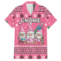 Personalised Germany Christmas Hawaiian Shirt Cute Pink Gnome Frohe Weihnachten - Wonder Print Shop