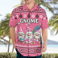 Personalised Germany Christmas Hawaiian Shirt Cute Pink Gnome Frohe Weihnachten - Wonder Print Shop