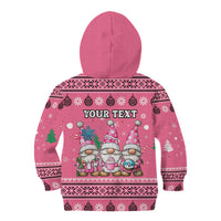 Personalised Germany Christmas Kid Hoodie Cute Pink Gnome Frohe Weihnachten - Wonder Print Shop