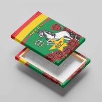 Personalised Burkina Faso Republic Day Canvas Wall Art Happy 66th Anniversary with White Stallion - Wonder Print Shop