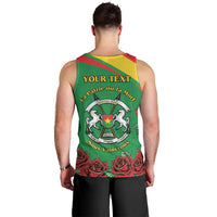 Personalised Burkina Faso Republic Day Men Tank Top Happy 66th Anniversary with White Stallion - Wonder Print Shop