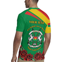 Personalised Burkina Faso Republic Day Rugby Jersey Happy 66th Anniversary with White Stallion - Wonder Print Shop
