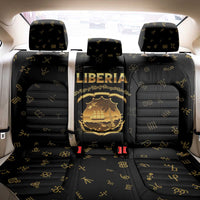 Liberia Vai Syllabary Heritage Back Car Seat Cover National Emblem Golden Style - Wonder Print Shop