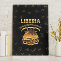 Liberia Vai Syllabary Heritage Canvas Wall Art National Emblem Golden Style - Wonder Print Shop