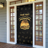 Personalized Liberia Vai Syllabary Heritage Door Cover National Emblem Golden Style - Wonder Print Shop