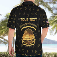Personalized Liberia Vai Syllabary Heritage Hawaiian Shirt National Emblem Golden Style - Wonder Print Shop