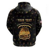 Personalized Liberia Vai Syllabary Heritage Hoodie National Emblem Golden Style - Wonder Print Shop