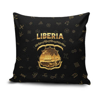 Liberia Vai Syllabary Heritage Pillow Cover National Emblem Golden Style - Wonder Print Shop
