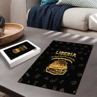 Liberia Vai Syllabary Heritage Puzzle National Emblem Golden Style - Wonder Print Shop