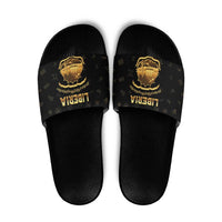 Liberia Vai Syllabary Heritage Slide Sandals National Emblem Golden Style - Wonder Print Shop