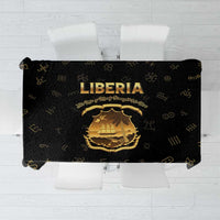 Liberia Vai Syllabary Heritage Tablecloth National Emblem Golden Style - Wonder Print Shop