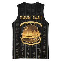 Personalized Liberia Vai Syllabary Vertical Pattern Basketball Jersey - Wonder Print Shop