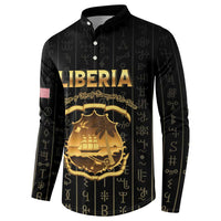 Personalized Liberia Vai Syllabary Vertical Pattern Button Sweatshirt - Wonder Print Shop