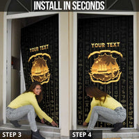 Personalized Liberia Vai Syllabary Vertical Pattern Door Cover - Wonder Print Shop