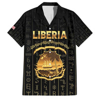 Personalized Liberia Vai Syllabary Vertical Pattern Family Matching Off Shoulder Maxi Dress and Hawaiian Shirt - Wonder Print Shop