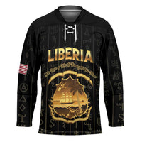 Personalized Liberia Vai Syllabary Vertical Pattern Hockey Jersey - Wonder Print Shop