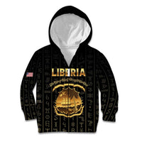 Personalized Liberia Vai Syllabary Vertical Pattern Kid Hoodie - Wonder Print Shop