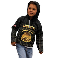 Personalized Liberia Vai Syllabary Vertical Pattern Kid Hoodie - Wonder Print Shop