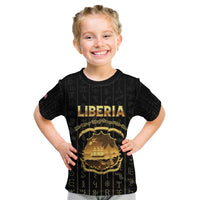 Personalized Liberia Vai Syllabary Vertical Pattern Kid T Shirt - Wonder Print Shop