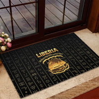 Liberia Vai Syllabary Vertical Pattern Rubber Doormat - Wonder Print Shop
