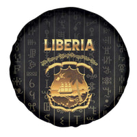 Liberia Vai Syllabary Vertical Pattern Spare Tire Cover - Wonder Print Shop