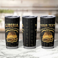 Personalized Liberia Vai Syllabary Vertical Pattern Tumbler Cup - Wonder Print Shop