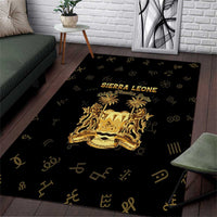 Sierra Leone Vai Syllabary Heritage Area Rug National Emblem Golden Style - Wonder Print Shop