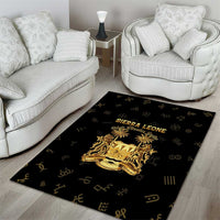 Sierra Leone Vai Syllabary Heritage Area Rug National Emblem Golden Style - Wonder Print Shop