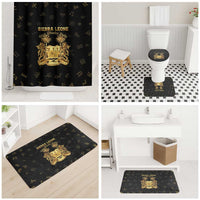 Sierra Leone Vai Syllabary Heritage Bathroom Set National Emblem Golden Style - Wonder Print Shop