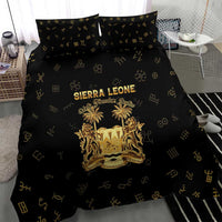 Sierra Leone Vai Syllabary Heritage Bedding Set National Emblem Golden Style - Wonder Print Shop