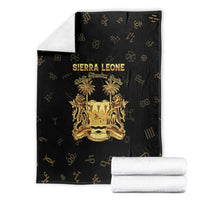 Sierra Leone Vai Syllabary Heritage Blanket National Emblem Golden Style - Wonder Print Shop