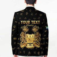Personalized Sierra Leone Vai Syllabary Heritage Blazer National Emblem Golden Style - Wonder Print Shop