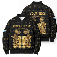 Personalized Sierra Leone Vai Syllabary Heritage Bomber Puffer Jacket National Emblem Golden Style - Wonder Print Shop