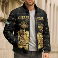 Personalized Sierra Leone Vai Syllabary Heritage Bomber Puffer Jacket National Emblem Golden Style - Wonder Print Shop
